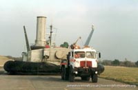 BH7 being moved to The Hovercraft Museum